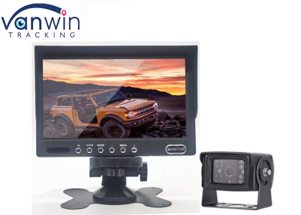 Cheap 7 Inch Vehicle On Dash Backup Monitor Digital TFT LCD 2 Video Input For Mdvr Camera for sale