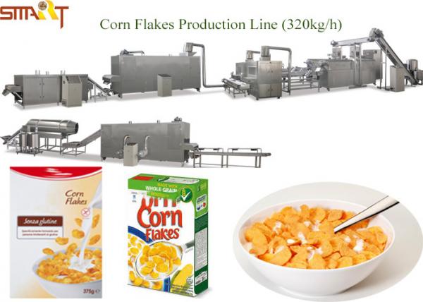 Cheap Professional Corn Flakes Production Machine Extruded Maize Flake Machinery for sale