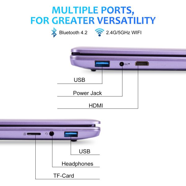 14" Windows 11 Laptop Computer Intel N5105 8GB RAM 512 SSD For Students