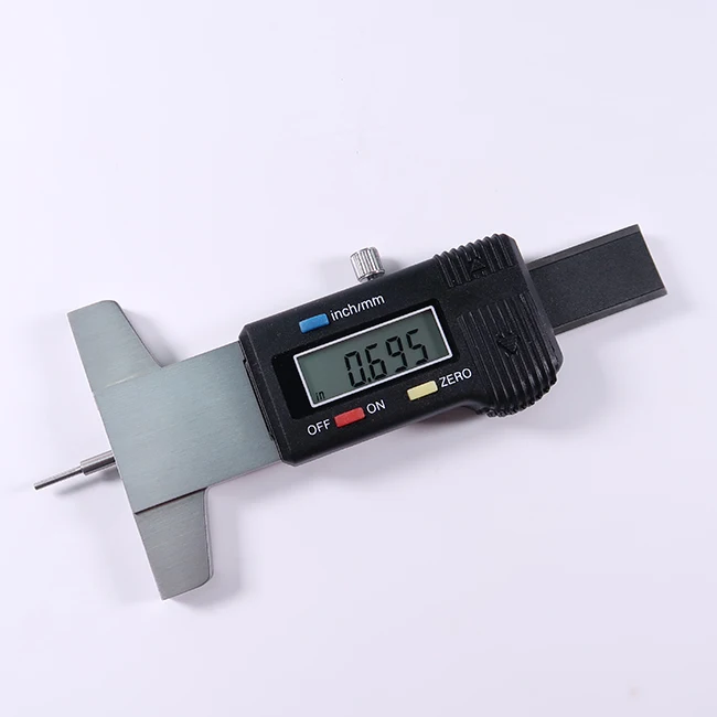 Tire Tread Depth Gauge Meter Measurer Tool Caliper Thickness Gauges Tread Brake Pad Digital Car Tyre Shoe