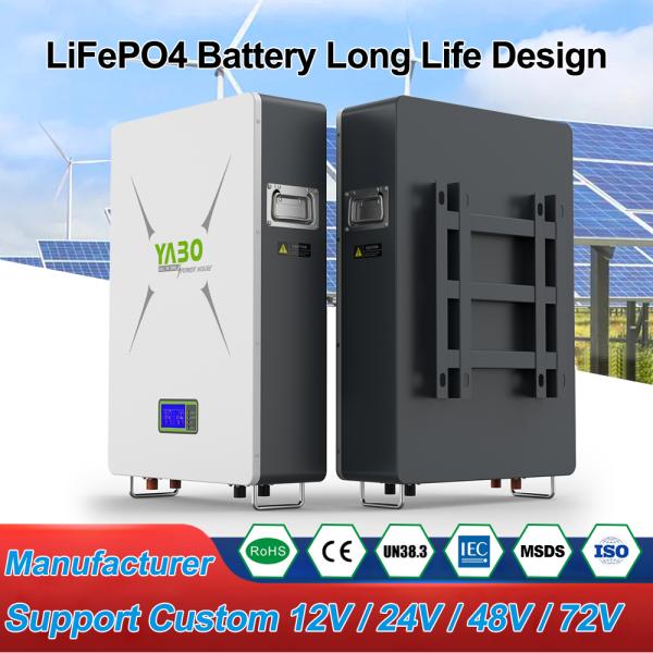 10kwh 51.2v 200ah Lifepo4 Lithium Battery Solar Energy Storage System Deep Cycle Diy