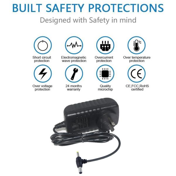 12V Dual DC Power Adapter 2.1mm 2.5mm AU Plug
