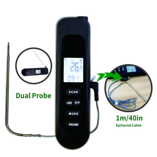 Cheap Folding Instant Read Digital Thermometer With Backlit Large LCD Screen for sale