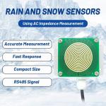 Rain and Snow Sensor Transmitter Junction Box Rainfall Detector Controller RS485