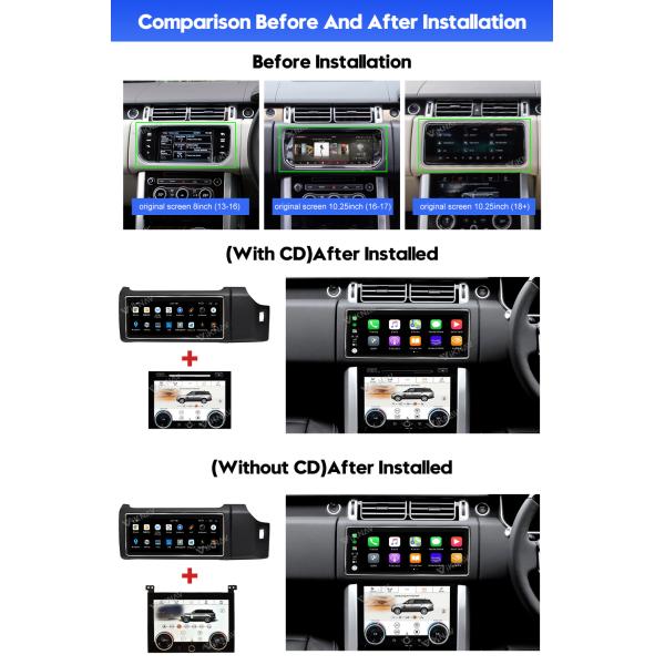 Right Hand Driving Vogue L405 Range Rover Car Stereo Android Head Unit