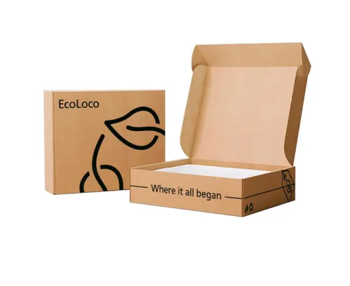 Custom Order Accepted Eco Corrugated Cardboard Cosmetic Candle Carton Box with Insert