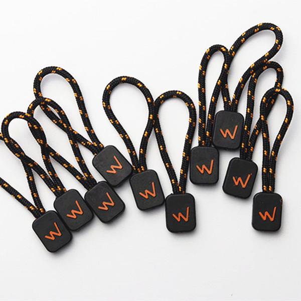 Cheap Embossment Effect ISO Auto Lock Zipper Pull Cord For Clothes for sale