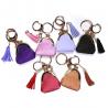 Handhold Purple Polyester Mini Coin Bag Keychain Laser Logo ROHS Approved for sale