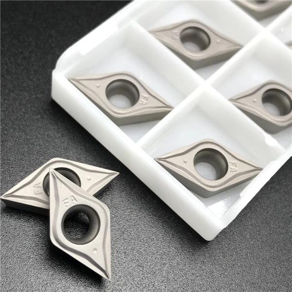 DNMG SNMG Cermet Turning Inserts CNMG120404 , Ceramic Lathe Inserts For Steel