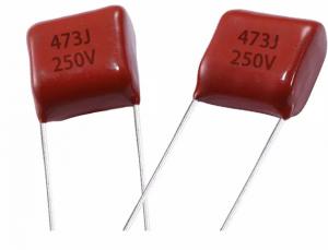 Best Heatproof Red PET Film Capacitor , Stable Metallized Polyester Capacitor wholesale