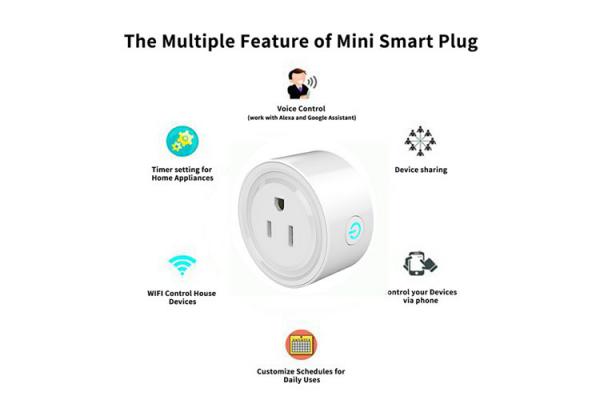 US Standard 250v 10A Wifi Smart Plug Socket FCC Compatible With Alexa Google