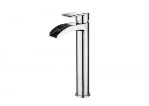 Best High Rise Basin Mixer Taps Brass Waterfall Sink Mixer Tap With Single Handle wholesale