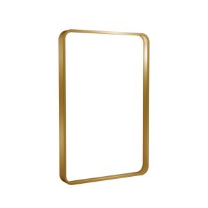 Best Rectangular Shape Mirror Frame Aluminium Profile Anodized Brushed Rounded Corner wholesale