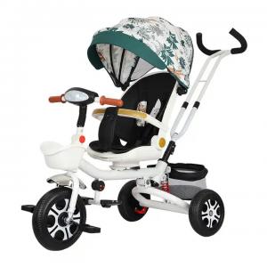 Best Elegant 12inch Baby Stroller Tricycle Childs Push Along Trike Can Lie Down wholesale