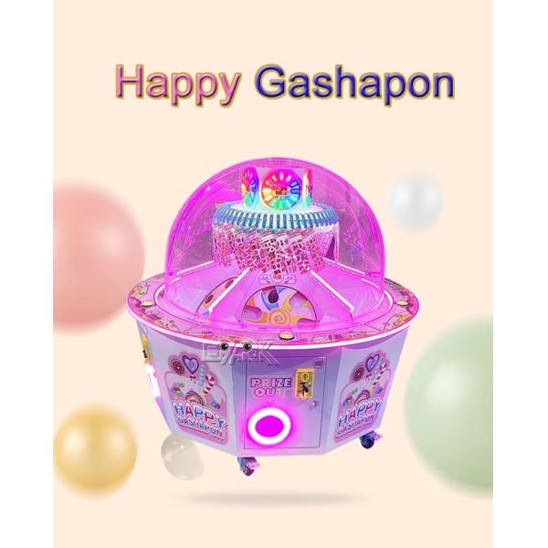 Happy Gashapon Coin Pusher Popular Candy Machine Indoor Playground Cotton Candy Maker
