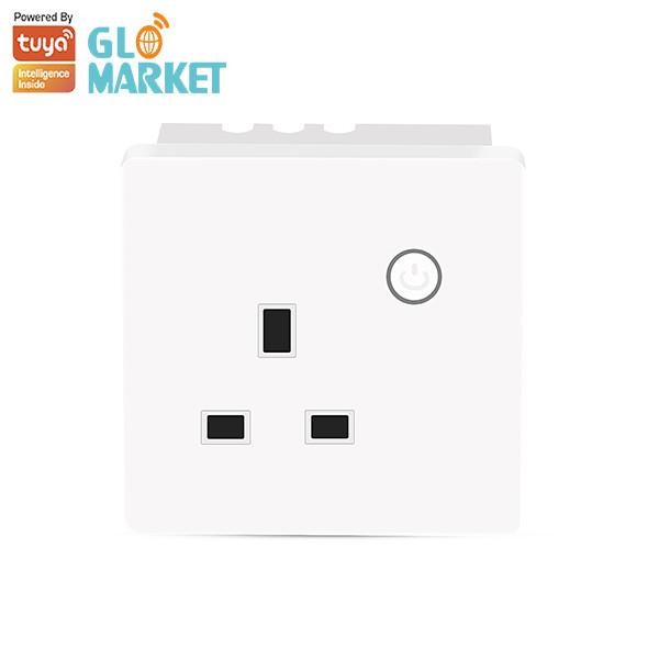 Cheap Glomarket Tuya Wall Socket With Google Assistant Voice / Timing Control For Smart Home for sale