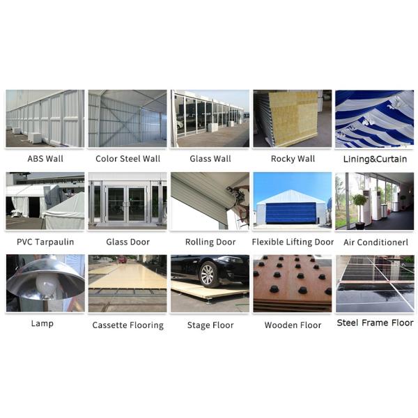 Unique Outdoor Marquee Tent events , Giant Party Tent Anti - Rust Fabric Cover