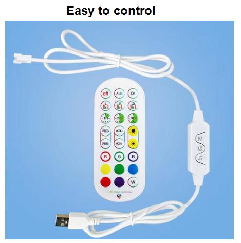 Modern Living Room Corner Floor Lamp With Remote Control And AC 85-265V Input Voltage