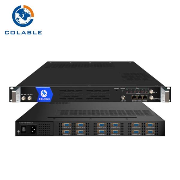 Cheap MPEG2 DVB - T SD Encoder Modulator COL5184A 12 Channels CVBS To RF Converter for sale