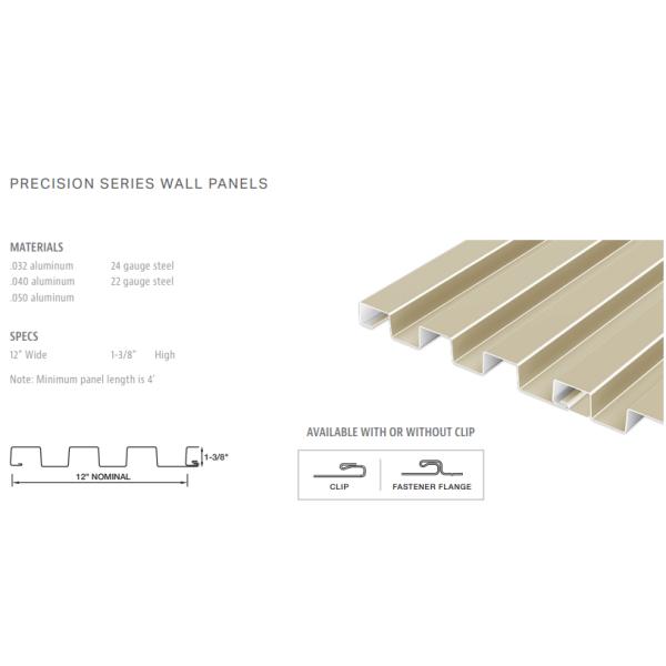 Box ribs wall cladding panel