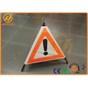 Best Customized Reflective Warning Triangle Construction Folding Triangle Warning Sign wholesale