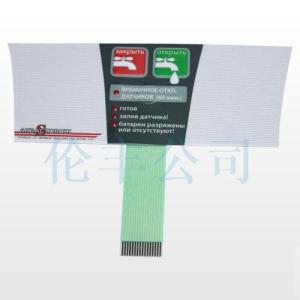 China Smooth And Accurate Control PC Backlight Membrane Switch With ZIF Connector Tail on sale