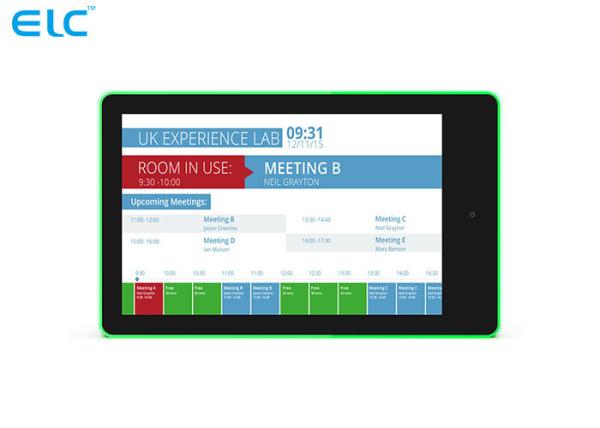 Cheap 10 Inch  A+ Screen Android Tablet with LED Light Bar POE and nFC for conference reserving and Booking System for sale