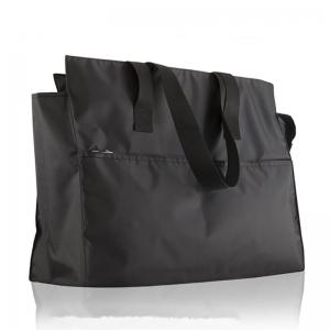 Best High quality wholesale cheap shopping black nylon foldable tote bag wholesale