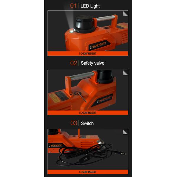 DINSEN 15 Ton Hydraulic Jack Position Adjustable DC 24V With Safety Valve