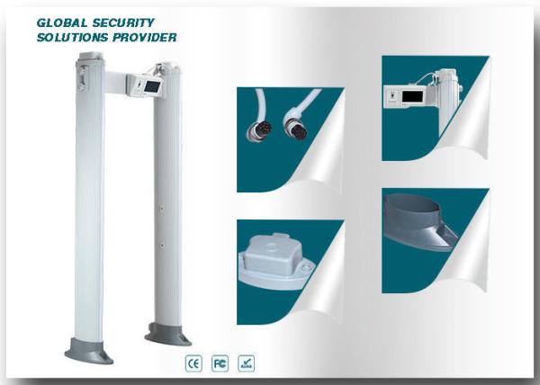 Cheap LCD Display 255 Level Body Metal Detectors Gate , Pass Through Metal Detector With Cloud Storage System for sale