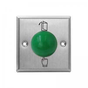 China Heavy Duty Green Dome Exit Button , Square Size 3 * 3 Mushroom Push Button Switch on sale