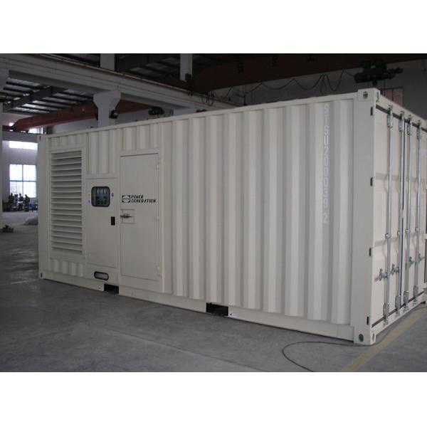 80dB Noise Level Containerized Diesel Generator Sets 1000KW / 1250KVA Electric Start