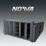 Three Way Dual 10 Inch Compact Line Array Speaker With Neodymium Drivers
