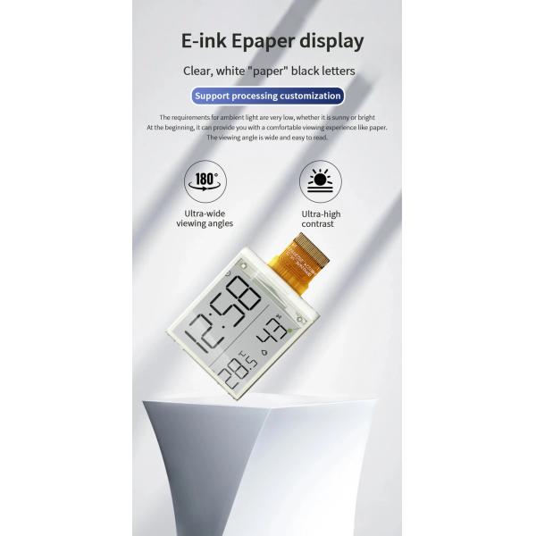 E Ink Paper Display Module Resolution 152x152 2.9 Inch 24PIN Pixel Pitch 181x181