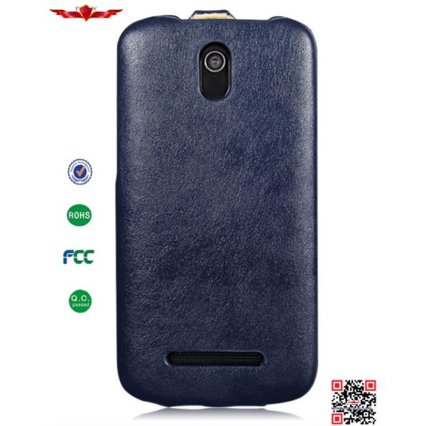 New Arrival Import Italy PU Flip Leather Case For HTC Desire 500 Multi Color Soft