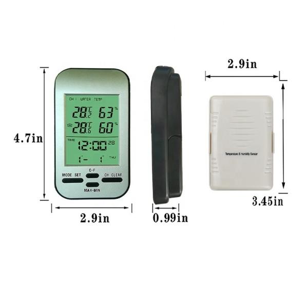Cheap 12/24 Hour Time And Calendar Function Wireless Weather Station LCD Display Data Update 40s for sale