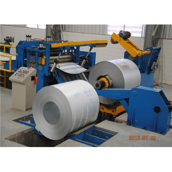 Semi - Automatic Steel Coil Slitting Line With SKD11 Blade Safety Operation