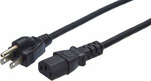 Best 18 AWG (American wire gauge) universal power cord (NEMA 5-15P to IEC320C13)3ft 10A 125V for Personal Computer,PC Monitor wholesale