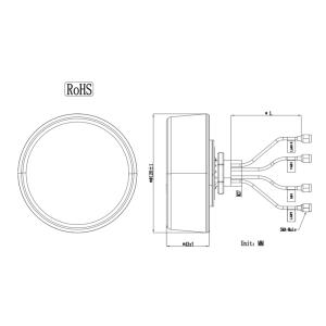 Getcom.AI 5000MHz Active GPS GNSS 5G Antenna With IP67 Ingress