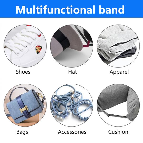 Elastic Band 3mm 5mm Braided Elastic Band Adjustable For Sewing Ear Loop Elasticated