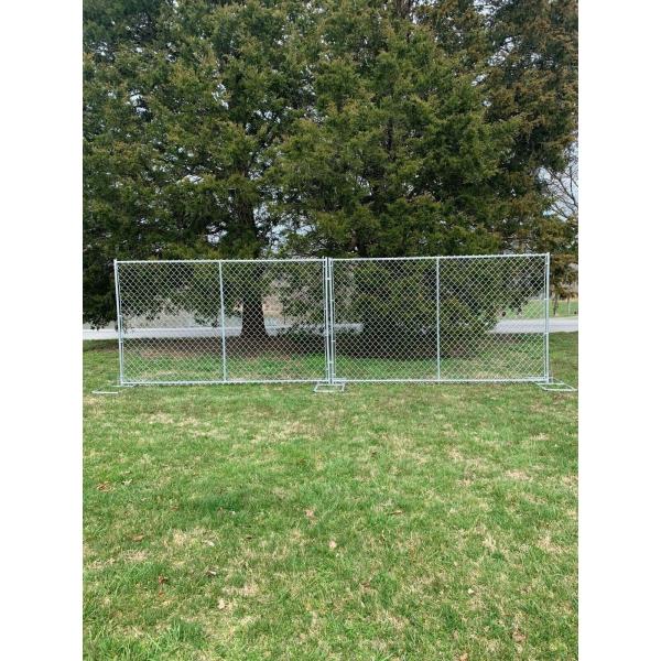 6ft X 12ft Temporary Fence Panel Hot Galvanized Chain Link Construction