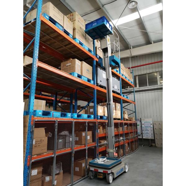 300 Lbs Load Capacity Electric Order Picker for Streamlined Warehouse Operations