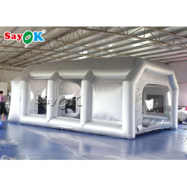 Customized 7x5x3mH Silver Car Inflatable Spray Booth