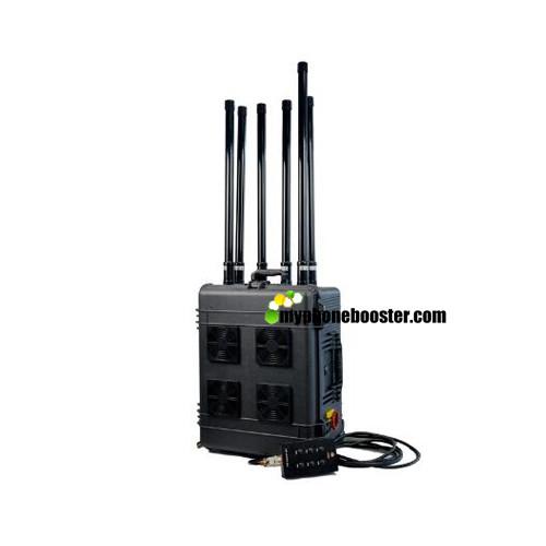 Cheap 6 Channels 300w High Power Drone Signal Jammer  Draw Bar Box Mobile Signal Jammer Blocker Jamming Range Up to 1500 Meter for sale