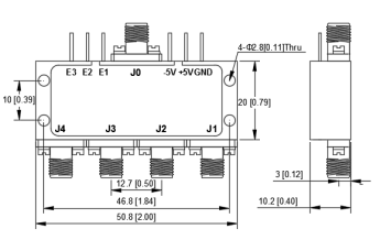 0.5 To 26 GHz SP4T Absorptive PIN Diode Switch