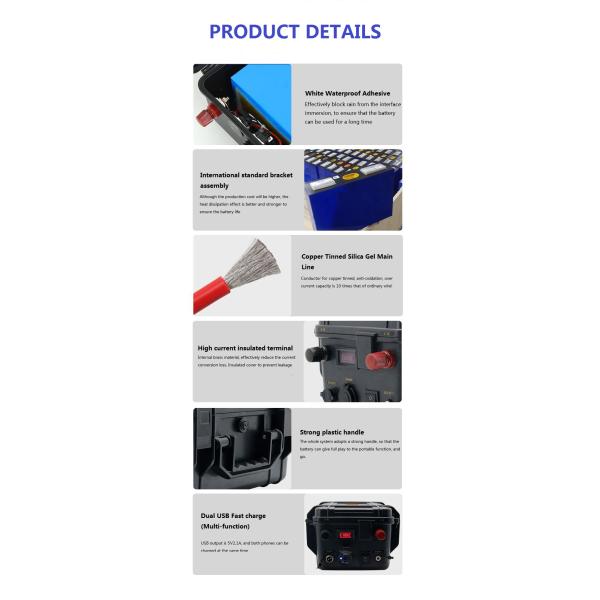 CLF 12V 100AH Lithium Battery OEM ODM Electric Motor Assault Boat Kayak 24 Volt 200 Amp Marine Thruster Battery