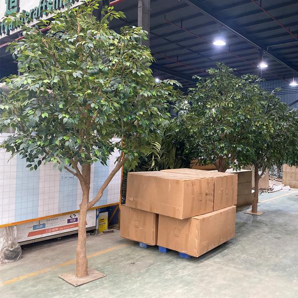 Factory Price Custom Large Green Ficus Tree Look Natural Fake Olive Tree Artificial Big Banyan Tree for Indoor Home Hotel