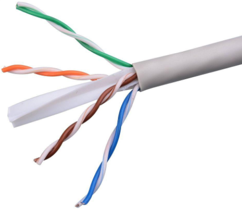 23AWG Multi Core Network Fiber Cable , Cat6 Utp Cable With Solid Bare Copper