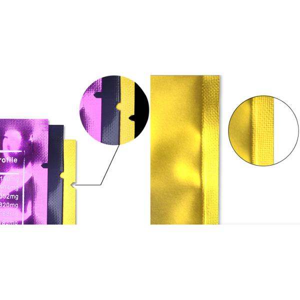 85g MOPP Plastic Packaging Pouches With Transparent Window CMYK