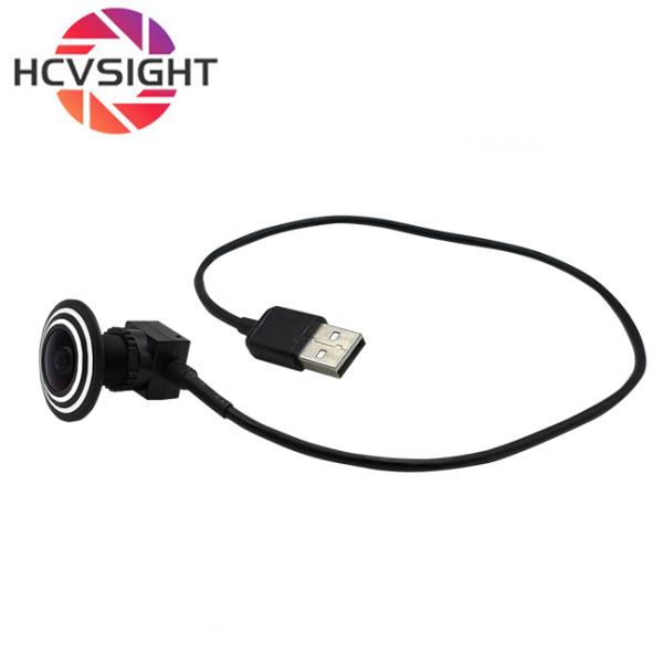 1.66mm Fisheye Lens 1080P 2MP Wide Angle USB Plug And Play Cat's Eye Camera